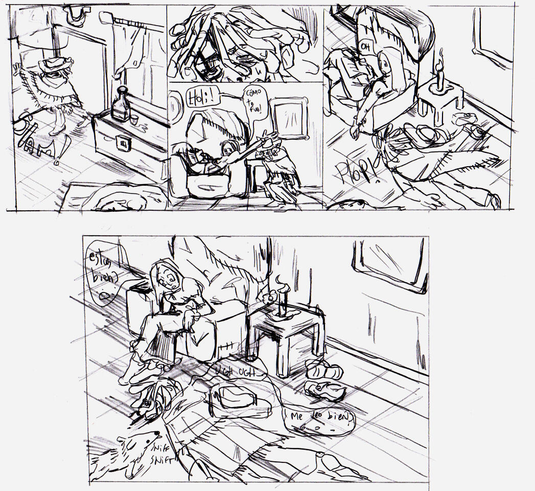 "Holi" Técnica grafito